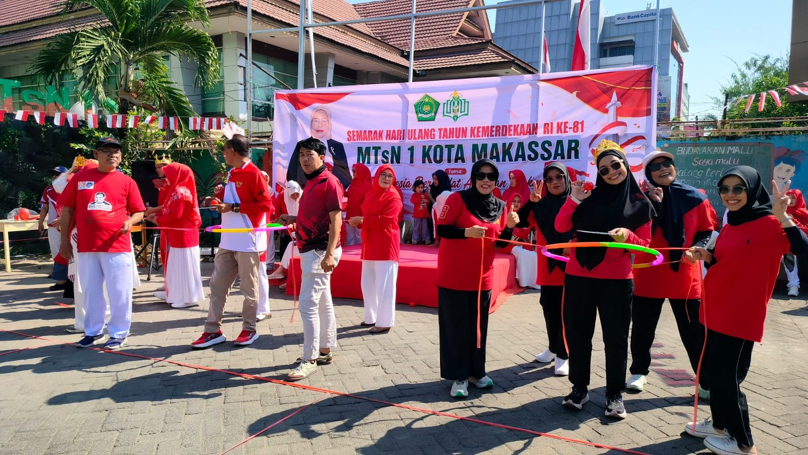 Semangat Kemerdekaan Membara di MTsN 1 Kota Makassar, HUT RI ke-81 Dirayakan Penuh Keceriaan