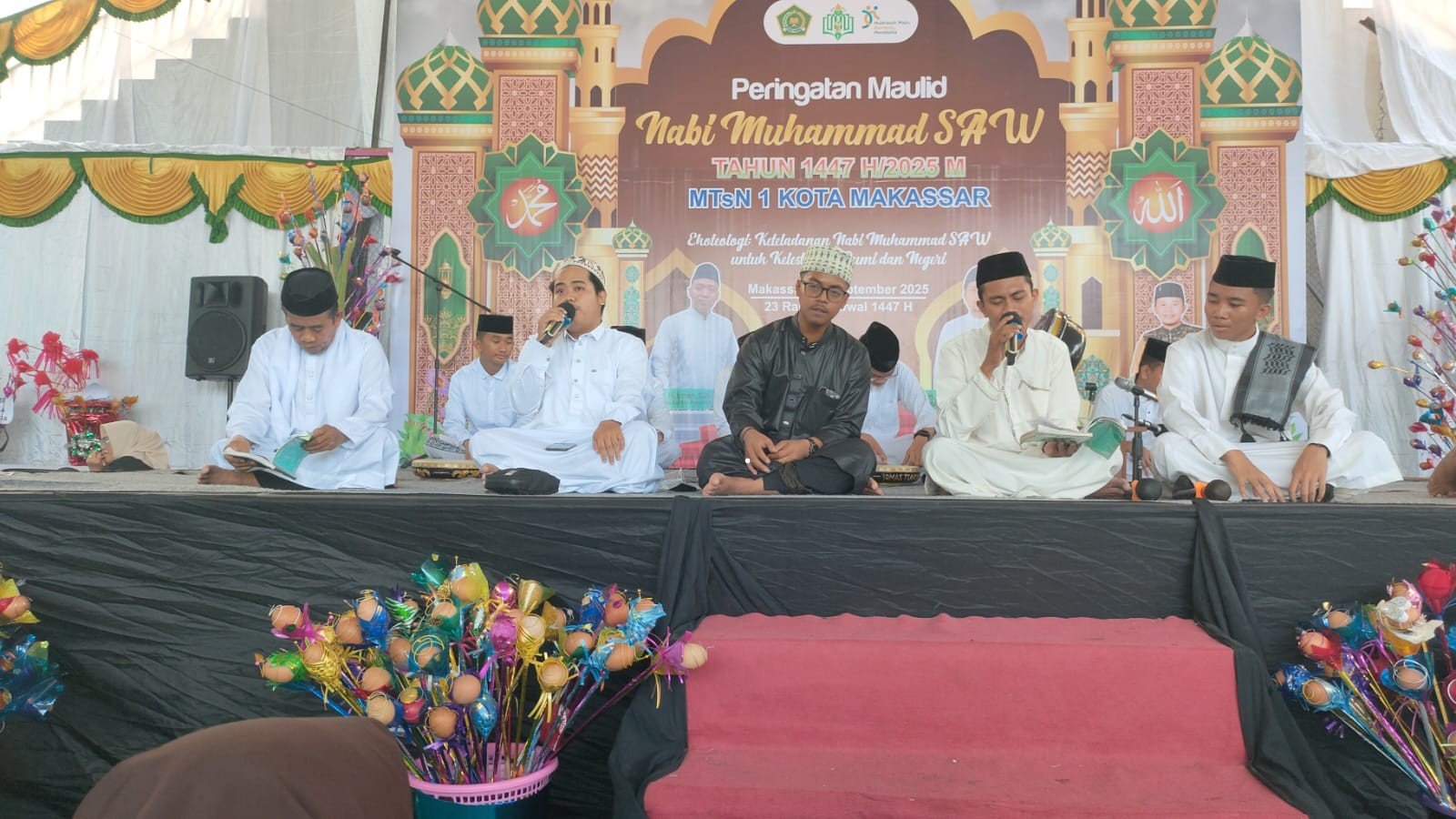 MTsN 1 Kota Makassar Laksanakan Maulid Nabi Muhammad SAW 1447 H/2025 M